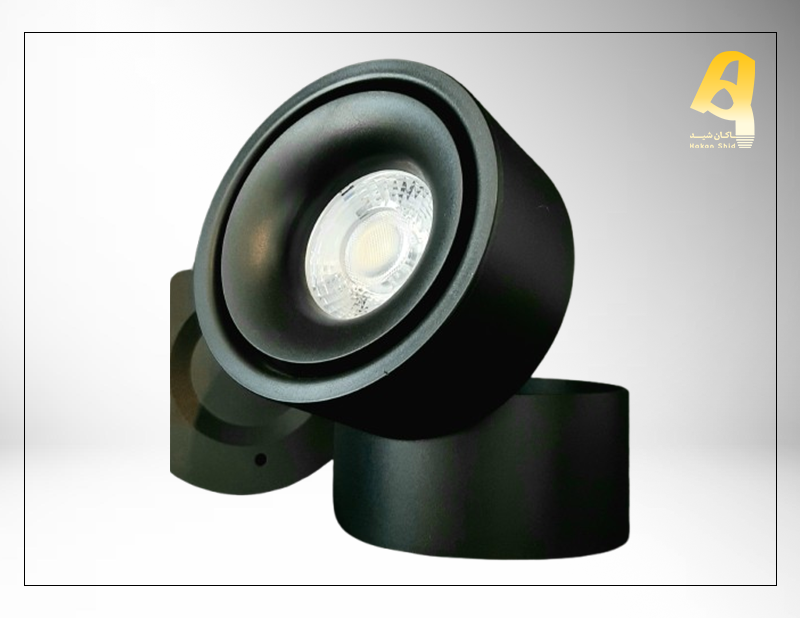 چراغ سیلندری روکار - ۲۴وات - سه حاله متحرک